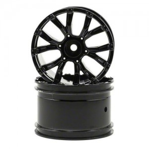 [TEAM LOSI] Team Losi 320S Force Wheels (Black Chrome) (2) (Ten-T) 