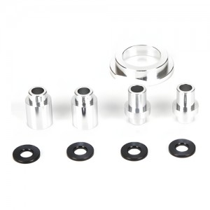 [TEAM LOSI] Engine Mount Spacer & Clutch Mount, AL, Slvr: MTXL 