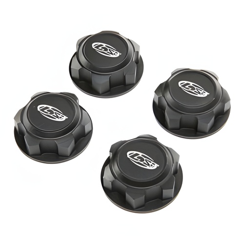 [���ܼ�] LOS352009 [TEAM LOSI] Wheel Nuts, Captured Black (4): DBXL-E 2.0