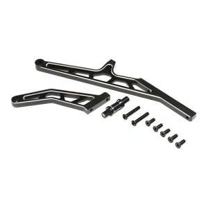 [TEAM LOSI] Chassis Brace Set Rear, Aluminum Black: DBXL-E 2.0 