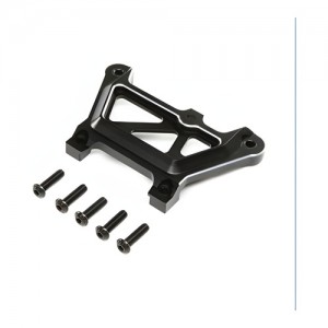 [TEAM LOSI] Front Top Plate, Aluminum, Black: DBXL-E 2.0 