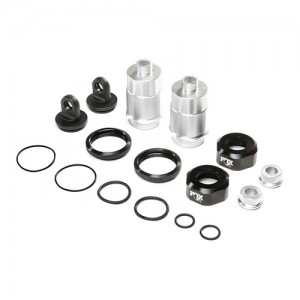 [TEAM LOSI] Shock Body Set, Silver, FOX Caps (2): DBXL-E 2.0 