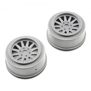 [TEAM LOSI] Wheels, Silver (2): Super Baja Rey 