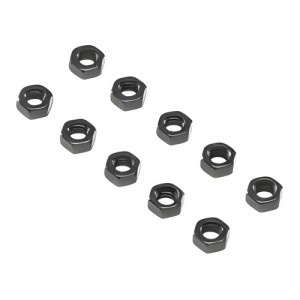 [TEAM LOSI] Flat Nut, Stl, M4 (10) 