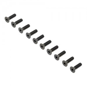 [TEAM LOSI] Flat Head Screws, Stl, BO, M4 x 14mm (10) 