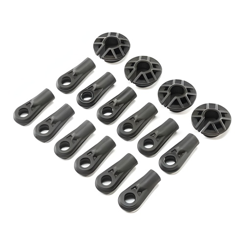 [���ܼ�] LOS254034 [TEAM LOSI] Shock and Rod Ends,Spring Cups(12): Super Baja Rey