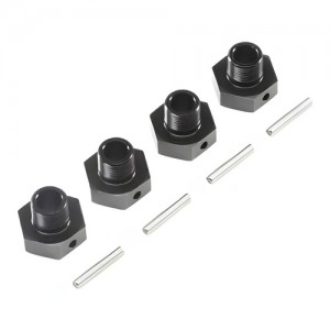 [TEAM LOSI] 20mm Wheel Hexes and Pins, BLK (4): Super Baja Rey,,Super Rock Rey 