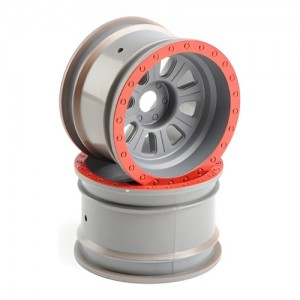 [TEAM LOSI] Wheel, Silver (2): Super Rock Rey 