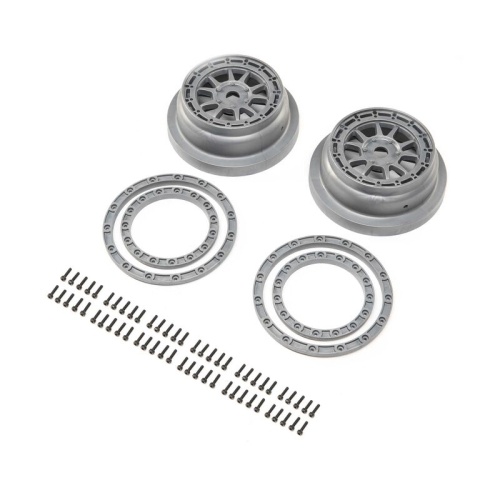[���ܼ�] LOS43029 [TEAM LOSI] Beadlock Wheel and Ring Set (2): SBR 2.0