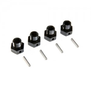 [TEAM LOSI] 17mm Wheel Hex, Black (4): SBR 2.0 