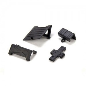 [TEAM LOSI] [LOSB1708] Skid Plate, Chassis Brace, Batt Door & Tray: Micro Rock Crawler 