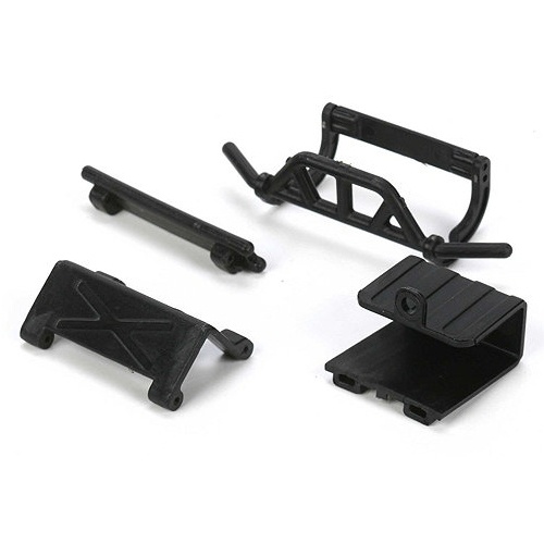 [���ܼ�] LOSB1735 [TEAM LOSI] Front/Rear Bumpers, w/Battery Door & Tray: Mc4X4