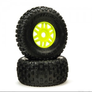 [ARRMA] DBOOTS FORTRESS TIRE SET GLUED (GREEN) (2PCS) 