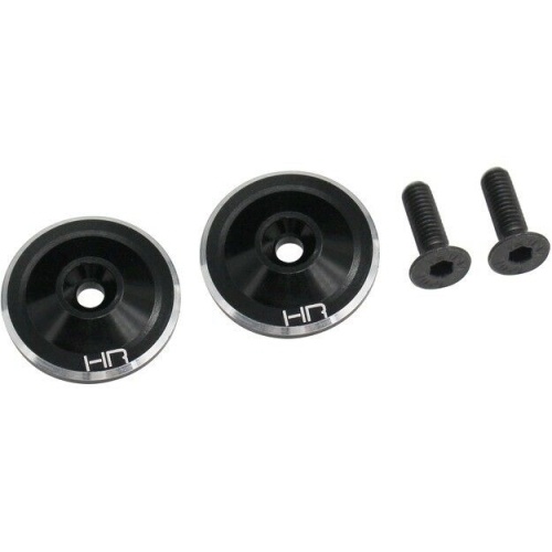 [���ܼ�] HRAAON40U01 [HOT RACING] Hot Racing AON40U01 Black large Wing Button Aluminum (2)