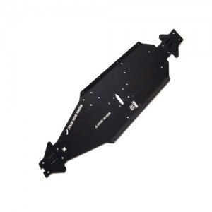 [ARRMA] ALUMINUM CHASSIS CNC 7075 T6 LWB (BLACK) (1PC) for Kraton 