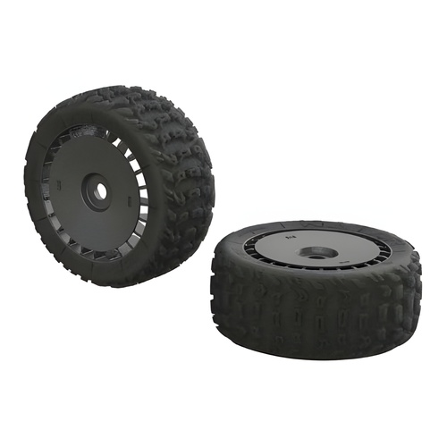 [���ܼ�] ARAC9615 [ARRMA] AR550048 KATAR T 6S Tire/Wheel Set Talion (2)
