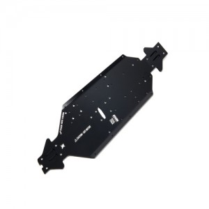 [ARRMA] ALUMINUM CHASSIS CNC 7075 T6 SWB (BLACK) (1PC) for Senton/Outcast/Notorious/Typhon 