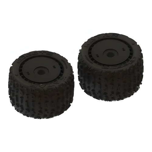 [���ܼ�] ARA550058 [ARRMA] dBoots Katar B 6S Tire Set Black - Pair