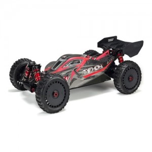 [ARRMA] Body Painted w/Decals Typhon 6S Black/Red 