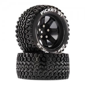 [DURATRAX] Duratrax Picket ST 2.8 Mounted Black 14mm Hex (2) 