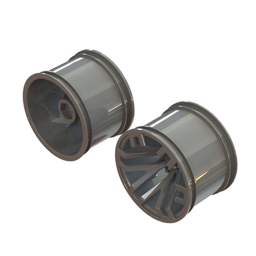 [���ܼ�] ARA510125 [ARRMA] MT 2.8 WHEEL 14MM HEX (GUN METAL/2PCS)