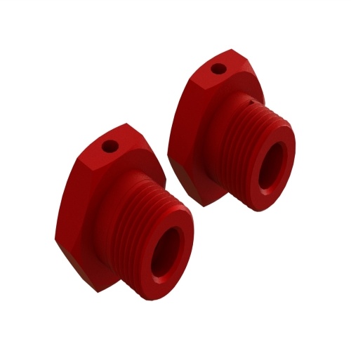 [���ܼ�] ARA310904 [ARRMA] AR310904 Aluminum Wheel Hex 17mm Red (2)