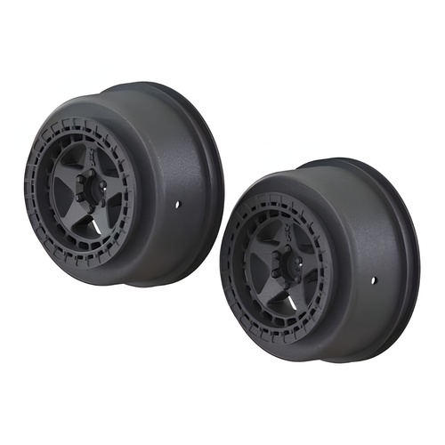 [���ܼ�] ARAC9461 [ARRMA] AR510096 SC 2.2/3.0 Wheel 14mm Hex Black (2)