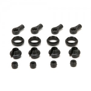 [VATERRA] Shock End,Cup,Rubber Stop & Mid Collar (4) (Vaterra Ascender) 