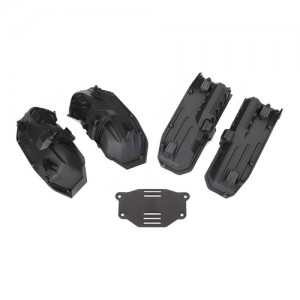 [Traxxas] AX8080 Fenders, inner (narrow), front & rear (2 each)/ rock light covers (8)/ battery plate/ 3x8 flathead screws (4) 