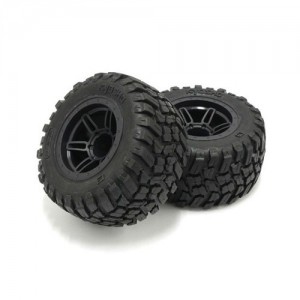 [KYOSHO] GluedTire �� Wheel Set (RAGE2.0/BK/2pcs) 