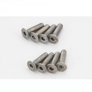[KYOSHO] Flat Head Screw(Hex/Titanium/M3x12/8pcs) 