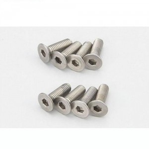 [KYOSHO] Flat Head Screw(Hex/Titanium/M3x10/8pcs) 