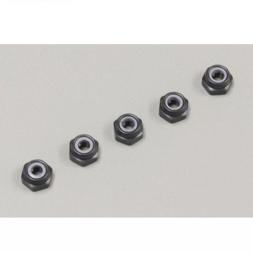 [���ܼ�] KY1-N2630NA-GM [KYOSHO] Nut(M2.6x3.0) Nylon lock (Aluminum/Gunmetal/5pc)