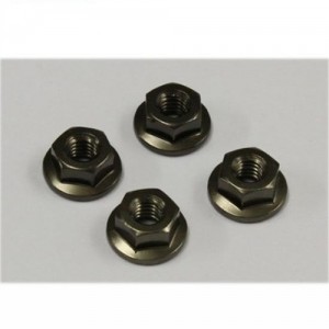 [KYOSHO] Nut(M4x4.5)Flanged (Aluminum/Gunmetal/4p) 