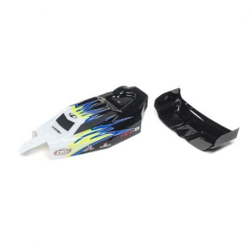 [���ܼ�] LOS210020 [TEAM LOSI] Body & Wing, Black/White: Mini-B