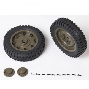 [ROC HOBBY] 1:6 1941 MB SCALER REAR WHEELS ASSEMBLY (1 Pair) 
