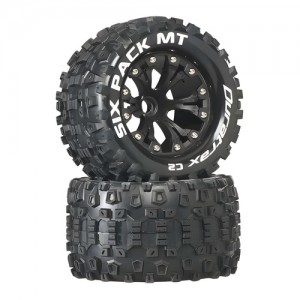[DURATRAX] Duratrax Six Pack MT 2.8 2WD Mounted Front C2 Black (2) 