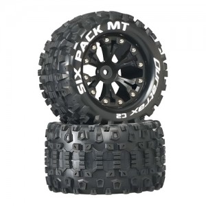 [DURATRAX] Duratrax Six Pack MT 2.8 2WD Mounted Rear C2 Black (2) 