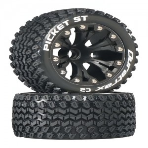 [DURATRAX] Duratrax Picket ST 2.8 2WD Mounted Front C2 Black (2) 