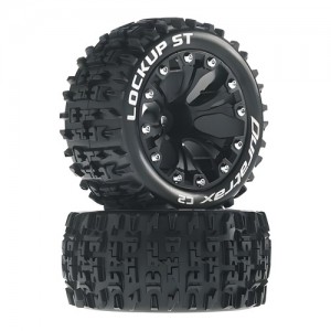 [DURATRAX] Duratrax Lockup ST 2.8 Mounted Offset Black (2) 