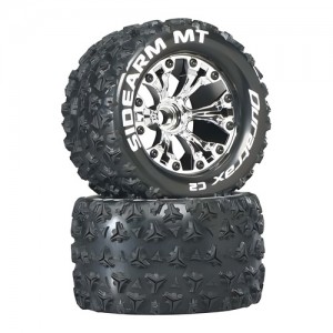 [DURATRAX] Duratrax Sidearm MT 2.8 2WD Mounted Fr C2 Chrome (2) 