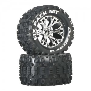 [DURATRAX] Duratrax Six Pack MT 2.8 2WD Mounted Front C2 Chrome (2 