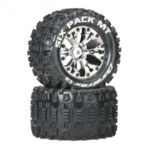 [DURATRAX] Duratrax Six Pack MT 2.8 2WD Mounted Rear C2 Chrome (2) 