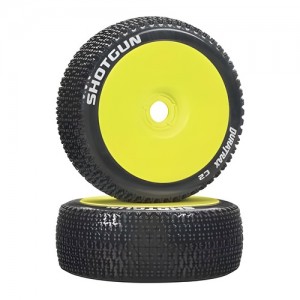 [DURATRAX] Duratrax 1/8 Shotgun Buggy Tire C2 Mounted Yellow (2) 
