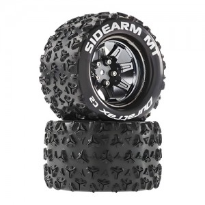 [DURATRAX] Duratrax Sidearm MT 2.8 Mounted Blck Chrome 14mm Hex(2) 