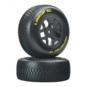 [DURATRAX] Duratrax 1/10 Lineup SC Tire C2 Mounted SCTE 4x4 (2) 