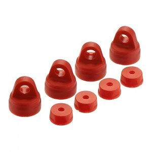 [ARRMA] AR330227 Shock Cap Set Red (4) 