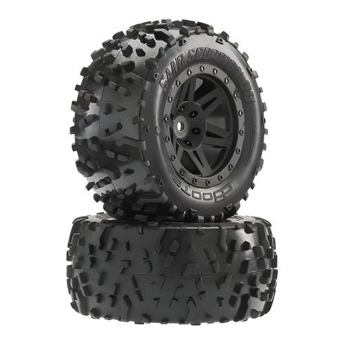 [���ܼ�] ARAC9641 [ARRMA] AR550025 Sand Scorpion DB XL Tire/Wheel Blk Re (2)