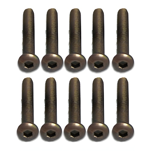 [���ܼ�] 57620P [CPV RACING] 3*20PM Titanium Button Head Hex Screws 10PCS