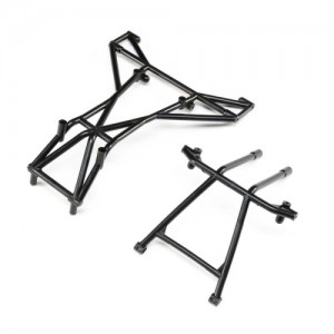 [TEAM LOSI] Top and Upper Cage Bars, Black: LMT 